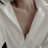 Reina Mini Crescent Necklace
