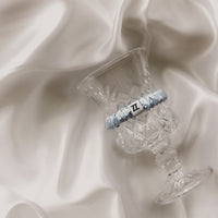 Silk Scrunchie in Blue (Skinny)