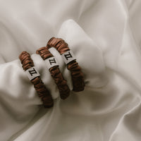 Silk Scrunchie in Chocolate (Skinny)